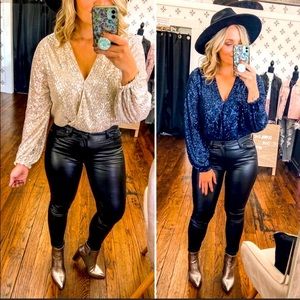 Sparkly sequin top. I get complements EVERY time!